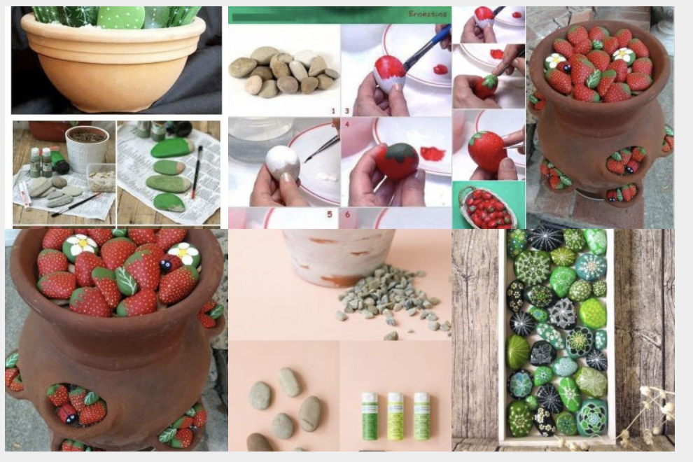 Kreatives Basteln mit Steinen für ganze Familie :)