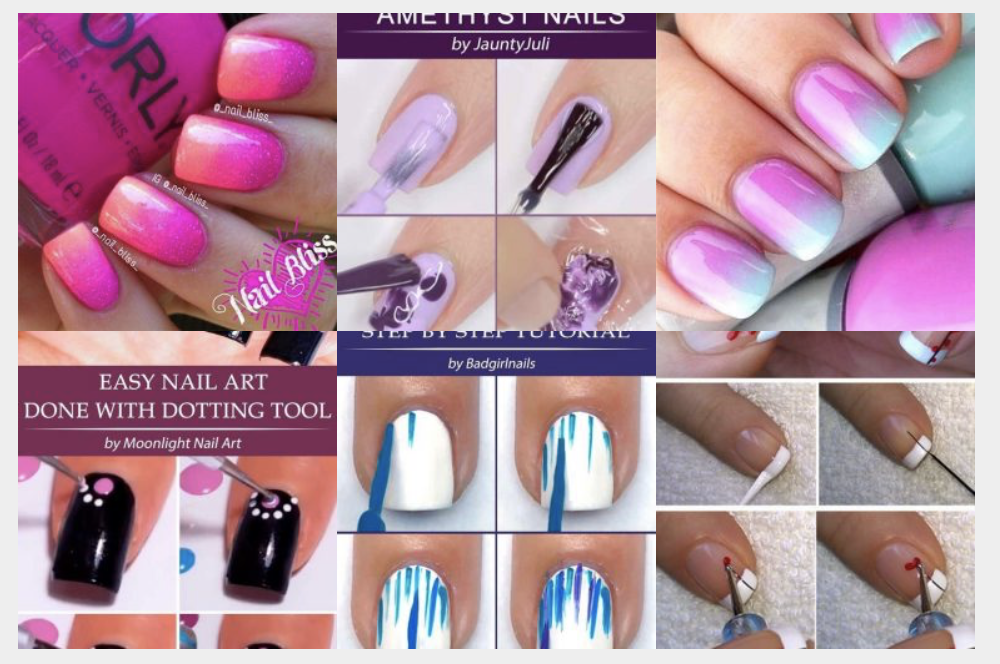 Einfache Fingernägel Designs mit Anleitungen :)