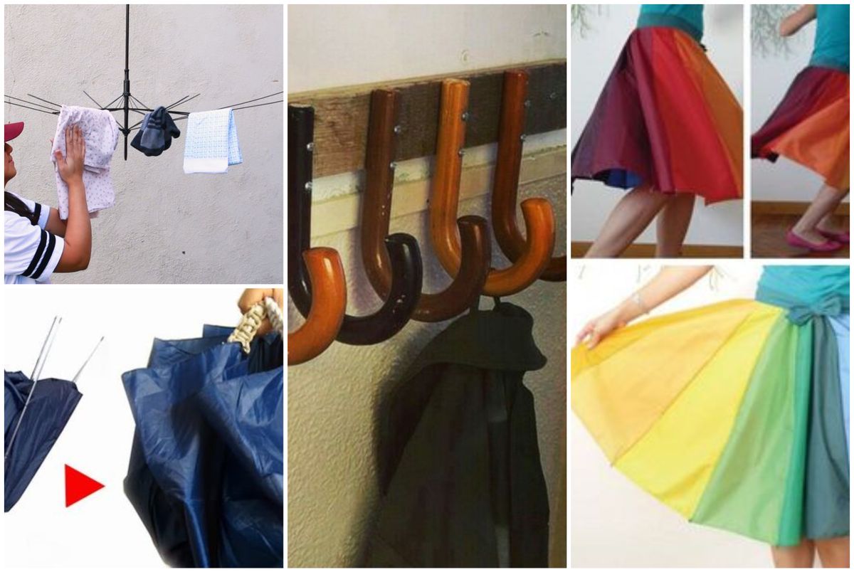 Verschiedene Diy Ideen mit alten Regenschirm