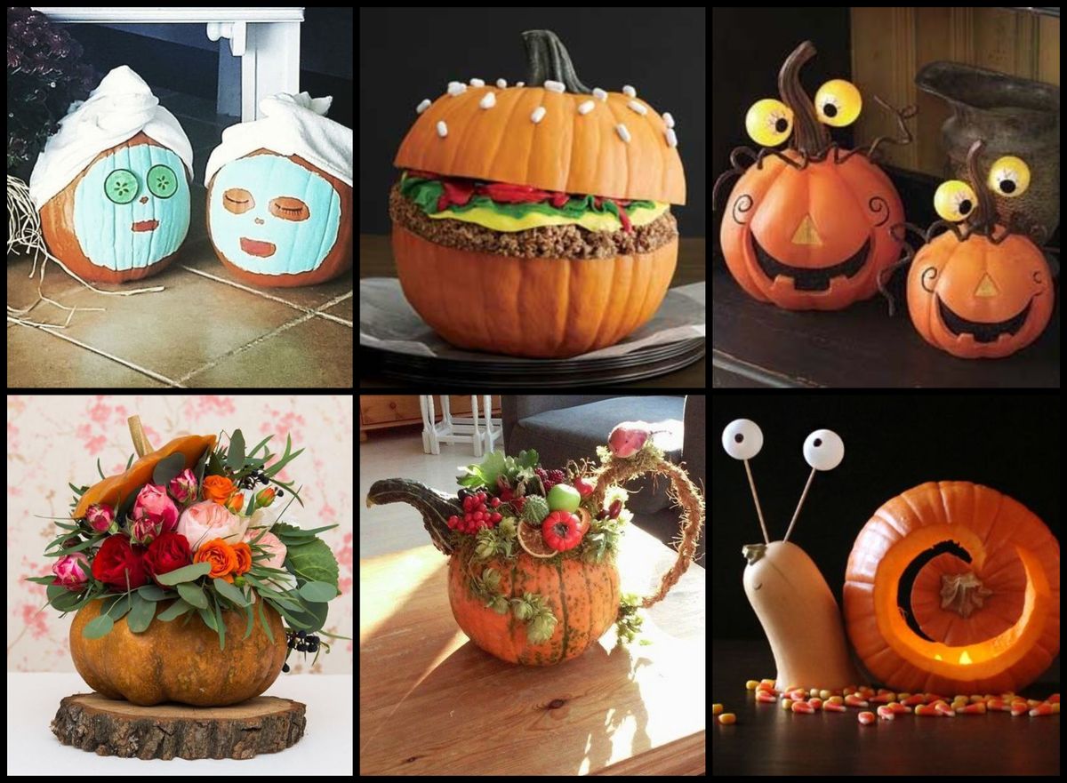 Tolle verschiedene Dekoideen mit Kürbis :)