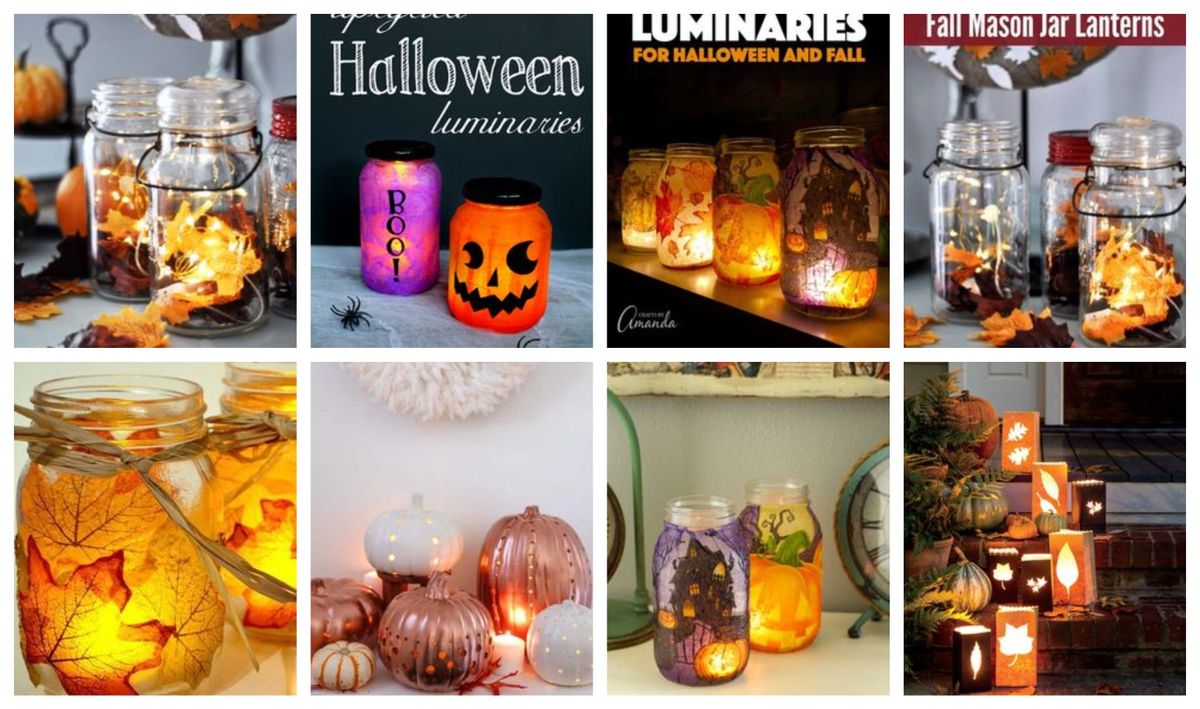 Herbstliche Windlichter selber basteln – wunderschöne Ideen :)