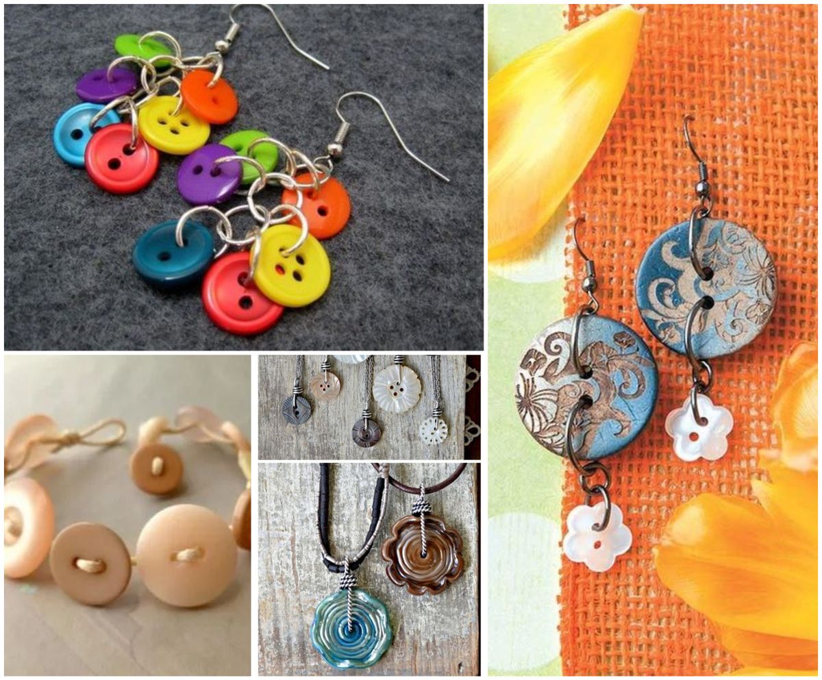 10 Stilvolle Diy Schmuck-Ideen mit KNÖPFEN :)