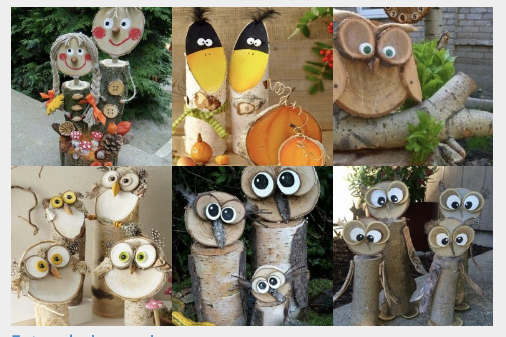 Witzige Gartenfiguren aus Baumscheiben selber basteln :)