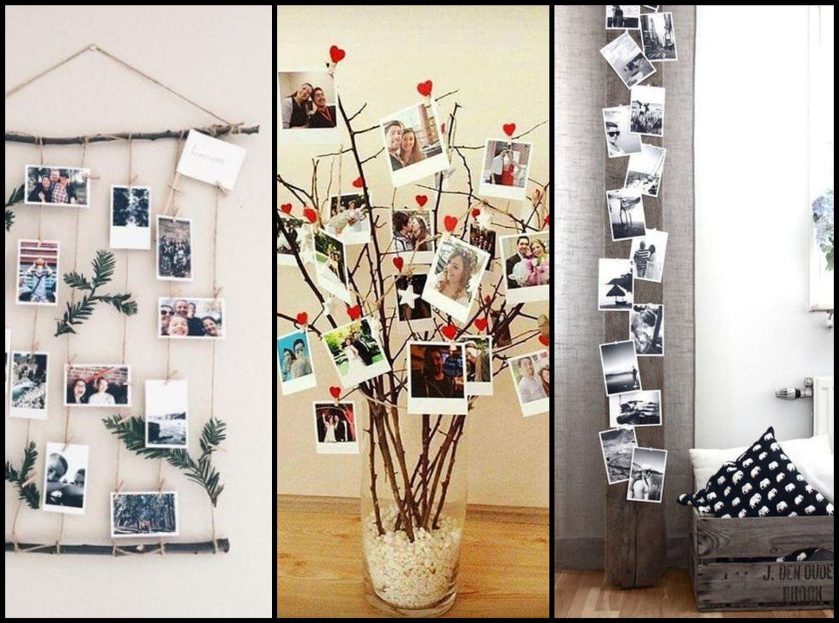 Stilvolle selbstegemachte Foto-Dekoideen