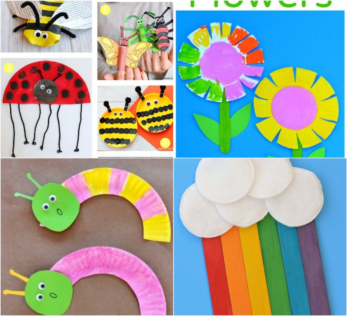 Basteln mit Kindern im Frühling