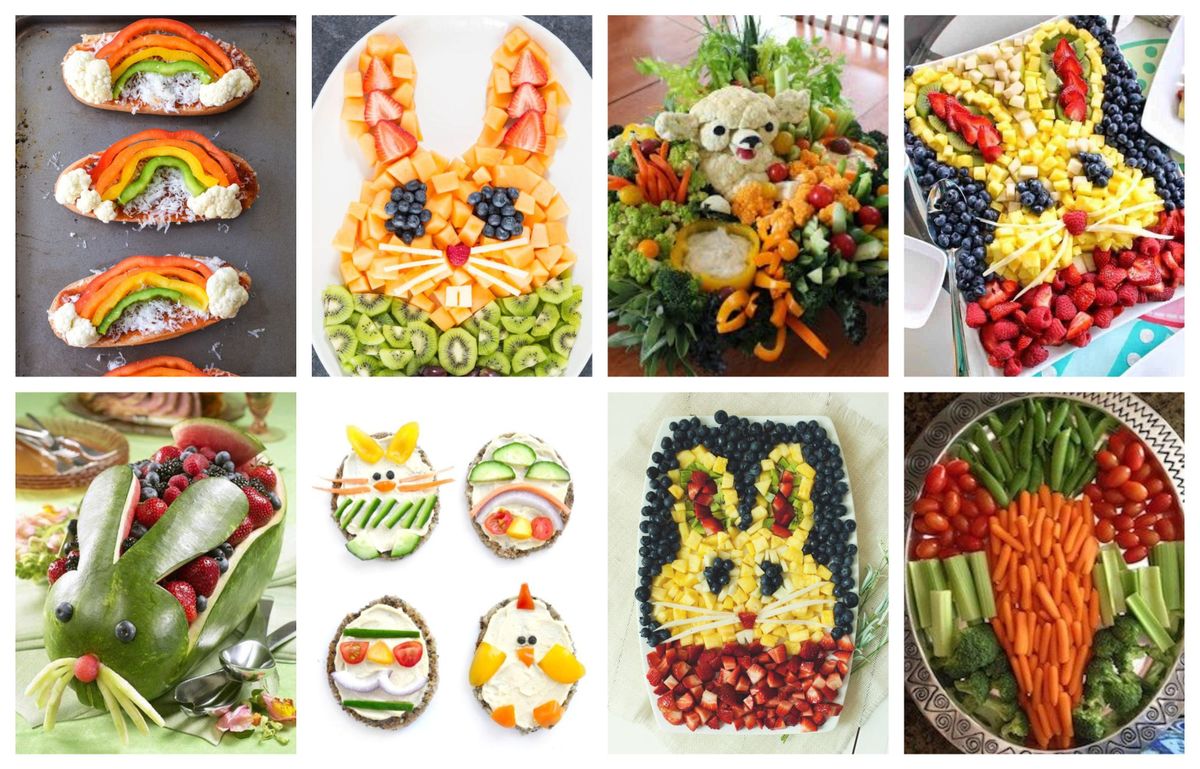 Lustige Snacks mit Ostermotiven für eure Kinder :)