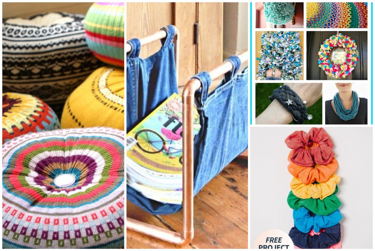 Alte Kleider Recycling: kreative praktische DIY-Ideen :)