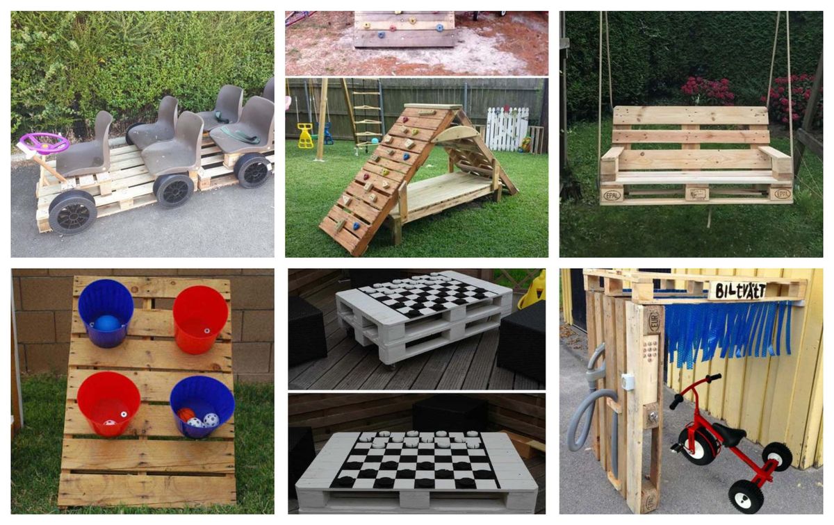 Paletten im Garten: tolle Ideen für KINDER :)