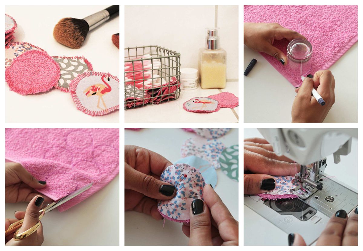 Einfache und nachhaltige Abschminkpads aus Stoffresten selber zu Hause nähen :)