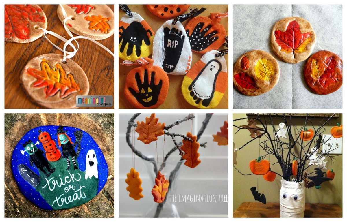 Mit Salzteig zu Halloween und Herbst basteln – einfache Ideen für Kinder :)