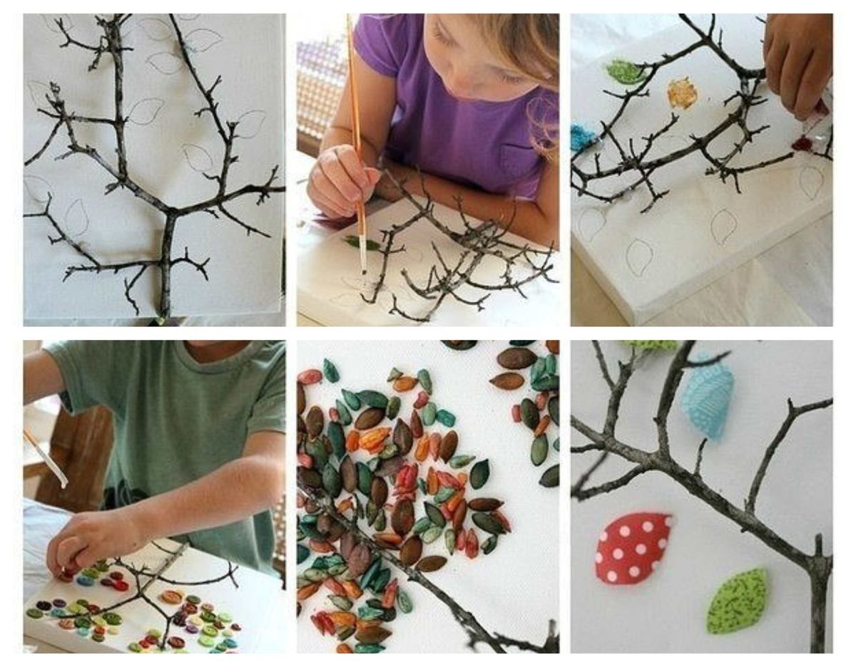 Mit Zweigen und Ästen basteln