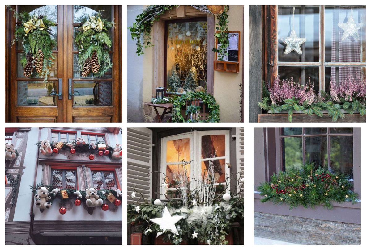 Gemütliche Fensterdekorationen im winterlichen Stil :)