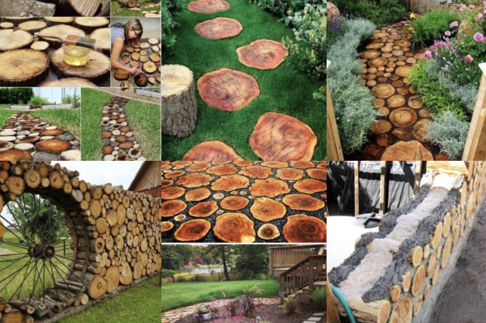 Sichtschutz, Zäune und Gartenwege aus HOLZ selber bauen! :)