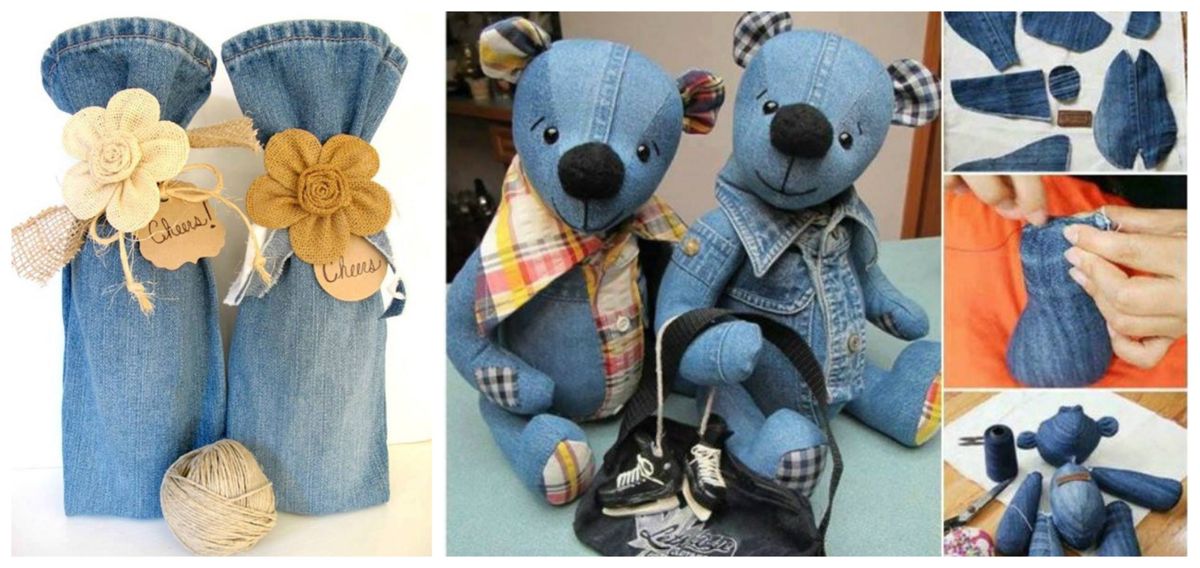 Coole Wiederverwendung von alten Jeans :)