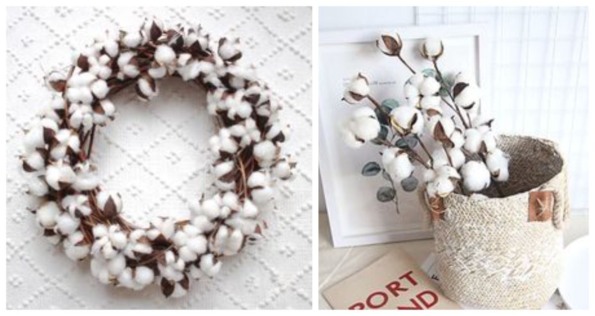 Baumwollzweige bei euch zu Hause in Szene setzten :)