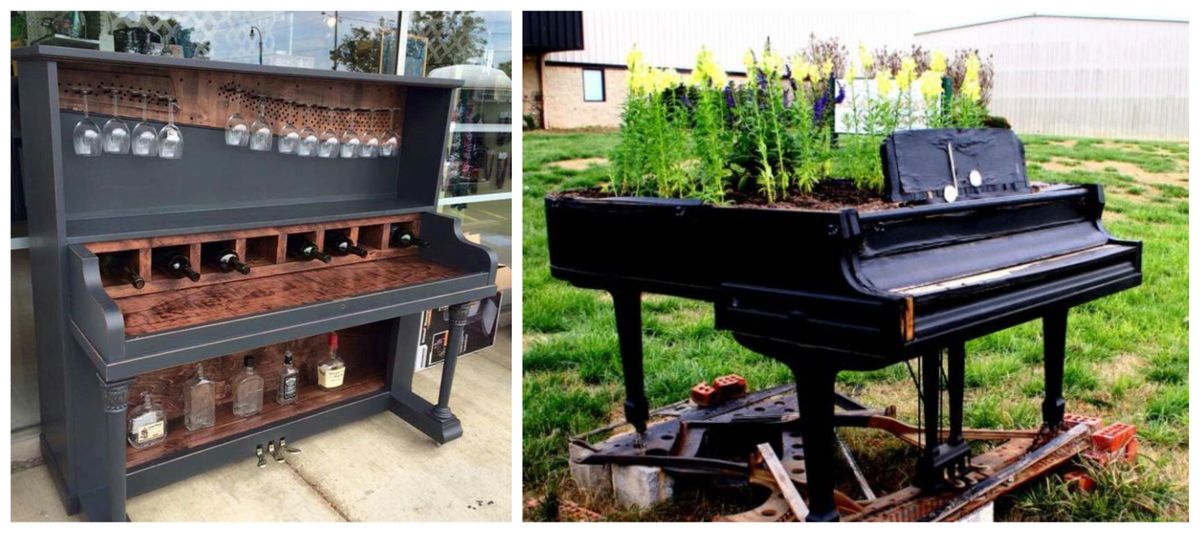 10 tolle Ideen mit altem Klavier :)