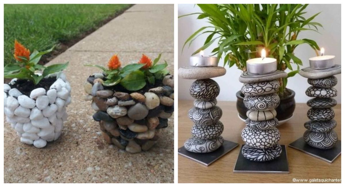 10 kreative und einfache Basteltipps mit Steinen :)