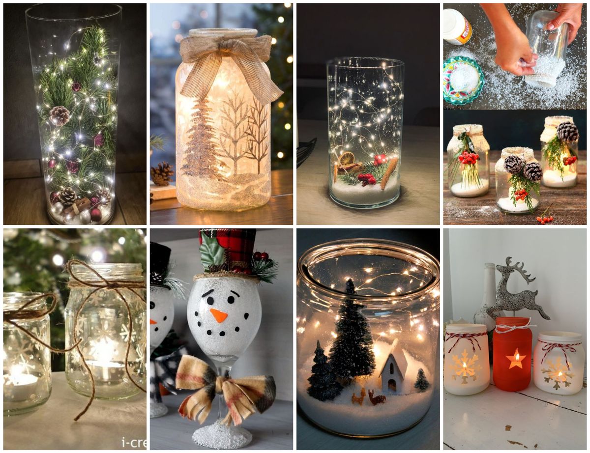 Weihnachtsdeko Ideen im Glas zum Selbermachen! :)