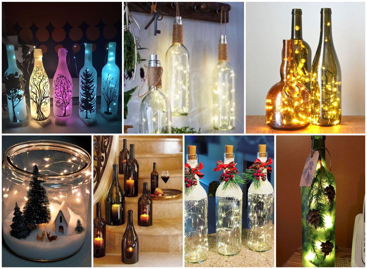 Weihnachtslichter in einer Flasche – selbstgemachte Ideen :)