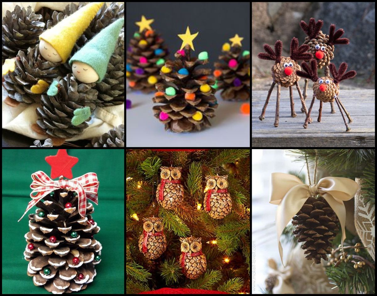 DIY: 10 wunderschöne Tannenzapfen-Weihnachtsdeko :)