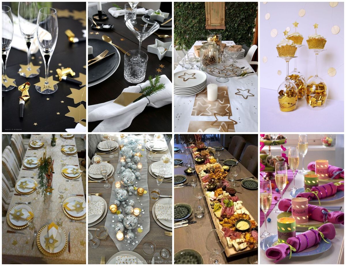 Diy Silvester-Tischdekoration :)