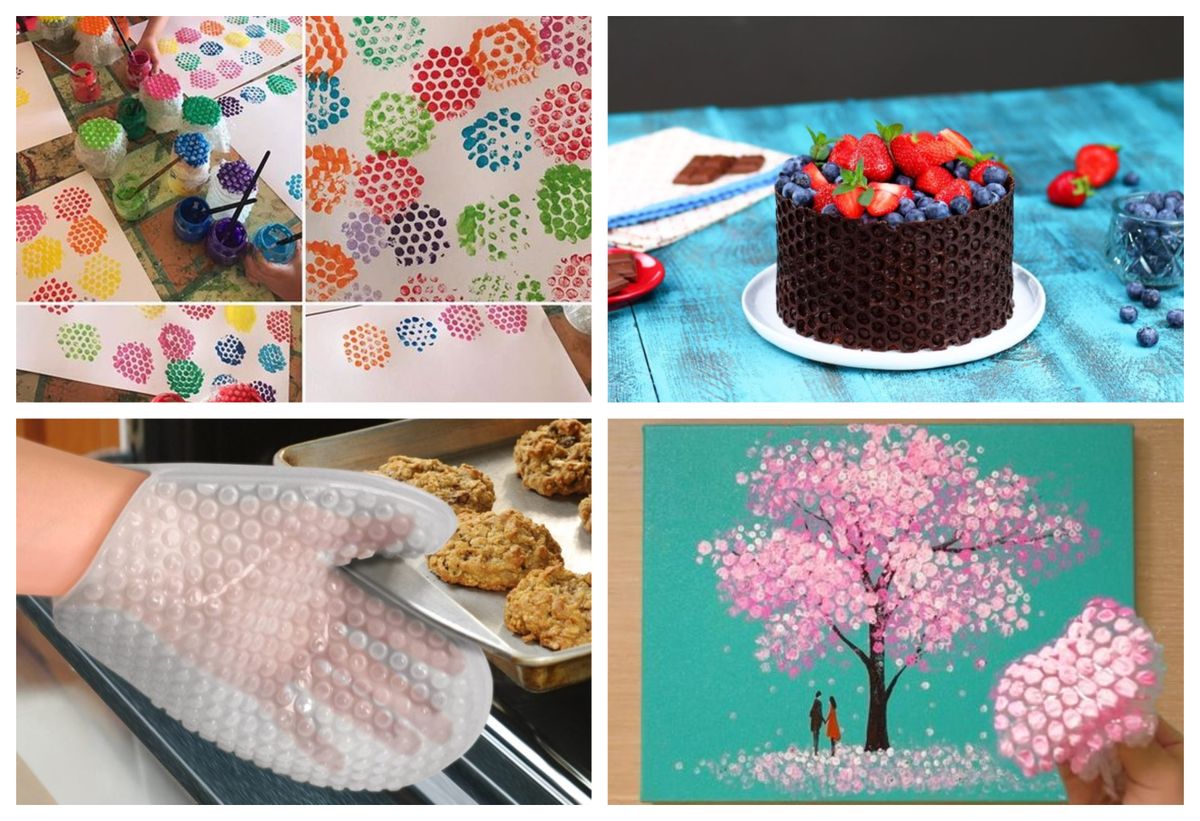 Die Verpackungsfolie bietet viele Einsatzmöglichkeiten im Haushalt