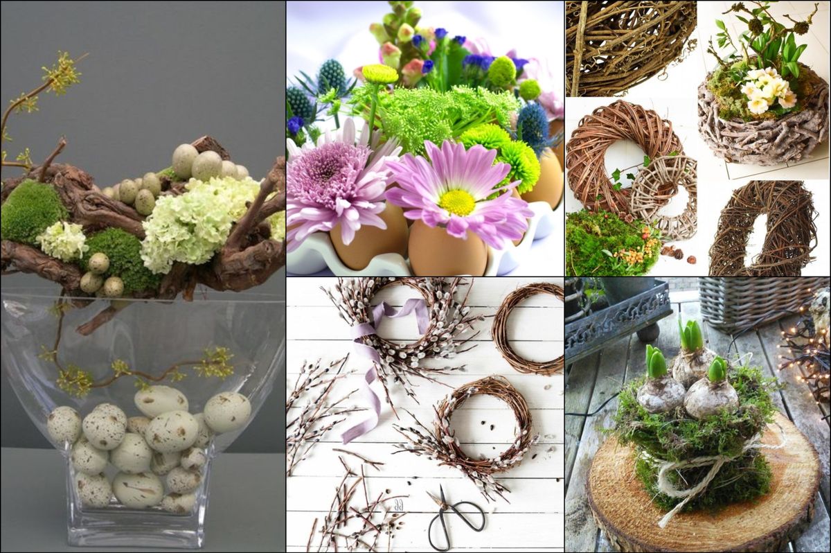 Frühlingsdeko aus Naturmaterialien :)