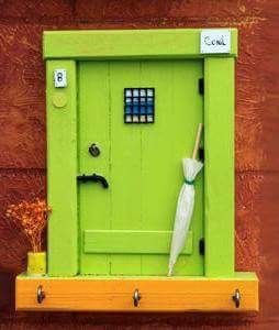 Originelle Eingangstüre :)