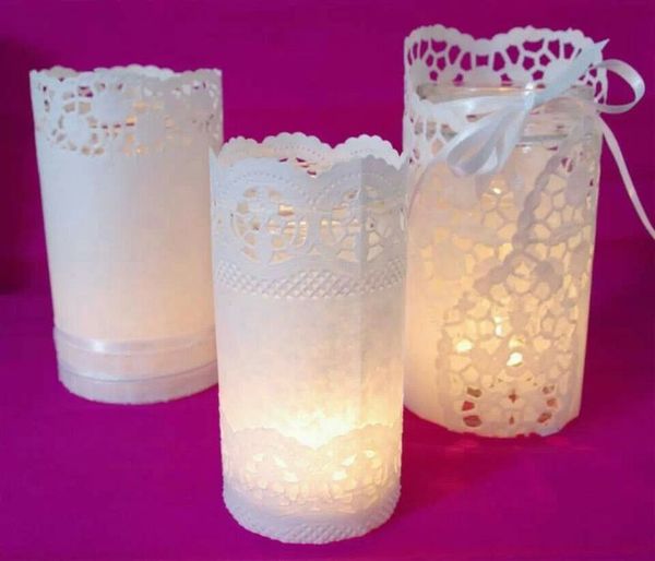 Schöne Dekoideen mit Tortenspitzen :)