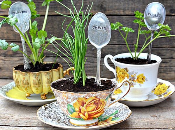 Kreative  Blumentöpfe aus alten Tassen :)