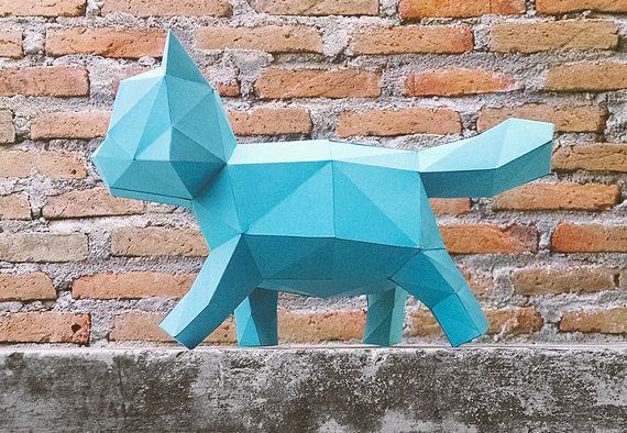 Nette Bastelidee: Süße Kätzchen aus Papier basteln :)