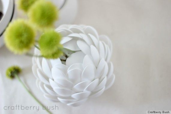 Dekorieren mit Plastik-Löffeln :)