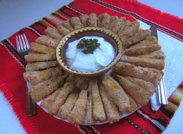 Fotorezept: gesunde Leckerei aus Zucchini :P