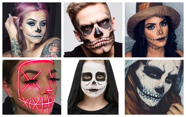 Einfaches Halloween-Make Up NUR mit Eyeliner :)