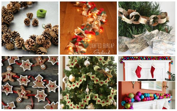 30 günstige DIY Weihnachtsgirlanden