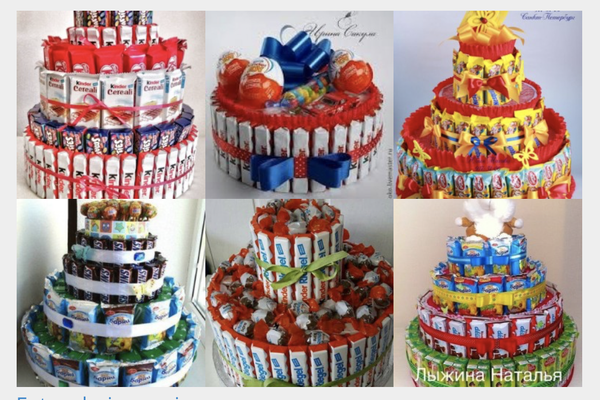 Mega coole „Torten“ aus Schokoriegeln :)