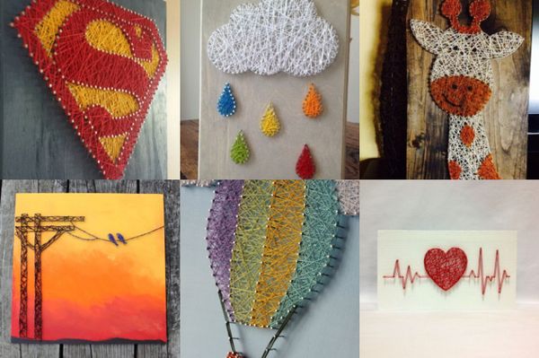 Fadenkunst – Bastelidee für geschickte Hände :)