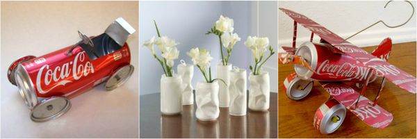 15 recycling DIY Projekte aus Cola Dosen :)