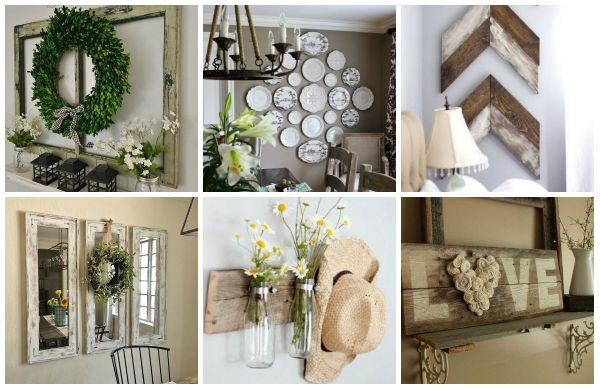 Die schönste DIY rustikale Wanddekoration