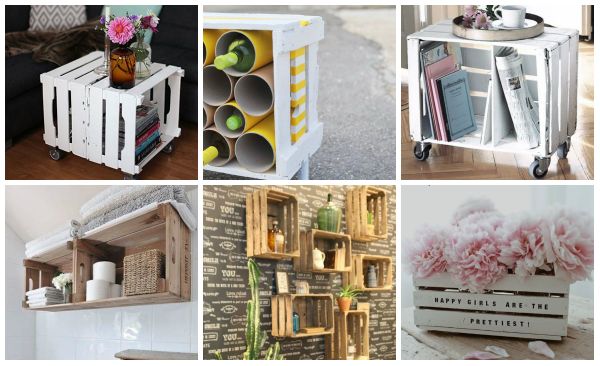 Praktische und günstige Ideen aus Holzkisten