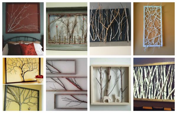 15 einfache Ideen: DIY Bilder aus Ästen selber machen :)