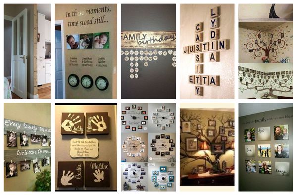 21 geniale und kreative DIY Familie Wanddekorationen :)