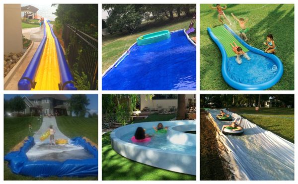 10 perfekte Sommerideen für Kinder: Wasserrutsche im Garten! :)