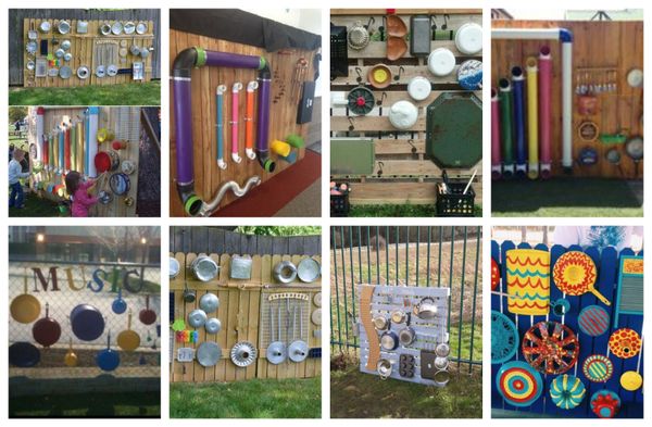 10 super tolle sommerliche Gartenideen: Musikwand im Freien! :)