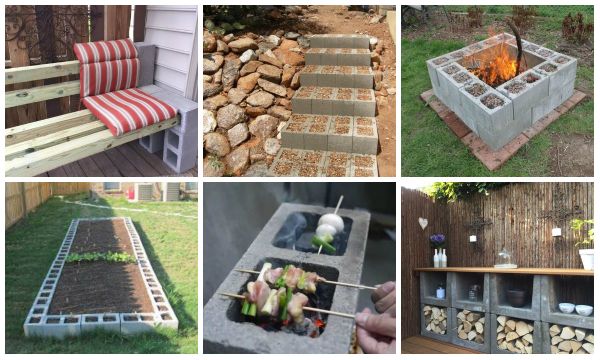 Die besten Garten Ideen aus Betonblöcken