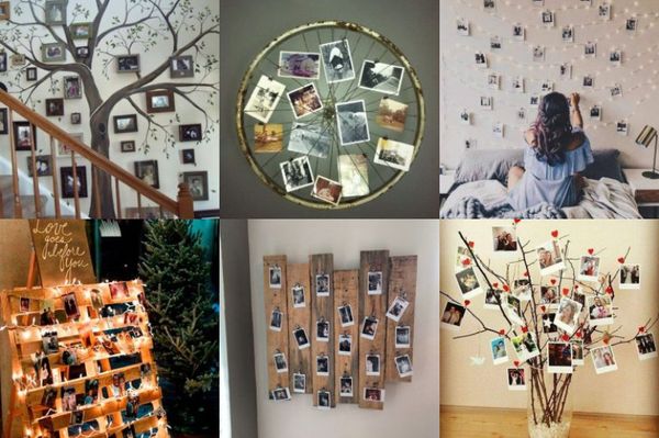 Fotos auf eine interessante Art und Weise ausstellen