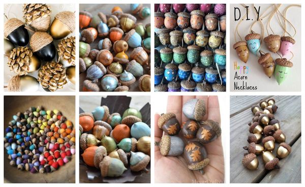 Basteln und Dekorieren mit Eicheln :)