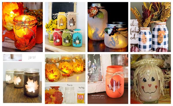 Herbstliche Deko mit Einmachgläsern – einfach und günstig :)