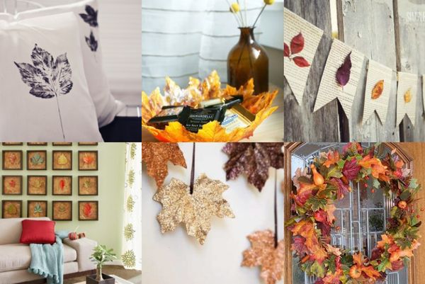 20+ wunderschöne Basteleien mit Herbstlaub