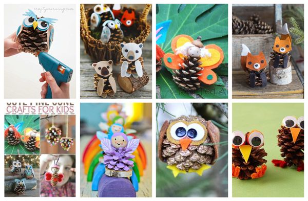 Mit Tannenzapfen basteln – Ideen für eure Kleinsten :)